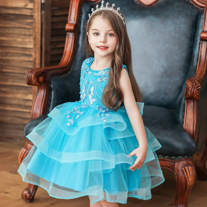 Вечерние Платья с цветочным узором для маленьких девочек; элегантное платье на Рождество и свадьбу для маленьких девочек; vestidos; одежда для детей; Детские платья; одежда
