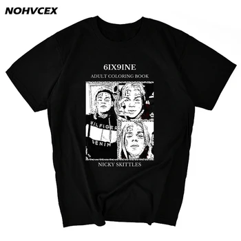 

6ix9ine Print T Shirt Men Women Fashion Casual Streetwear Short Sleeve Hip Hop American Rapper Tee Tops