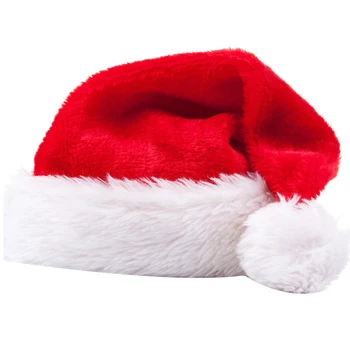 

3Pcs Santa Claus Hat Christmas Hat Christmas Day Clothing Dress Up Plush Thick Christmas Hat Adult