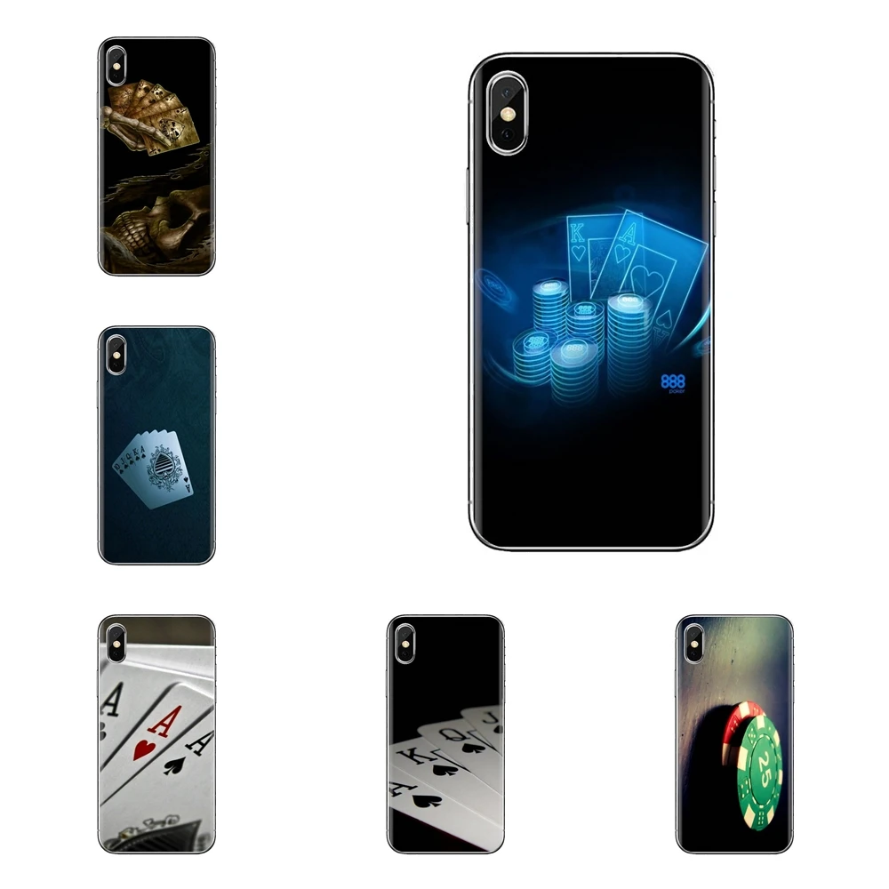 Прозрачный чехол из ТПУ для игры в покер пара Kings Huawei G7 G8 P7 P8 P9 P10 P20 P30 Lite Mini Pro P Smart Plus