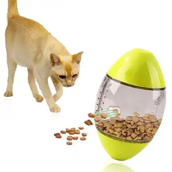 

Pet Cats Bowl Feeder Pet Tumbler Leakage Food Feeding Ball Cats Playing Exercise Fun Bowl Treat Ball Toys For Cats Bowl Cat Toys