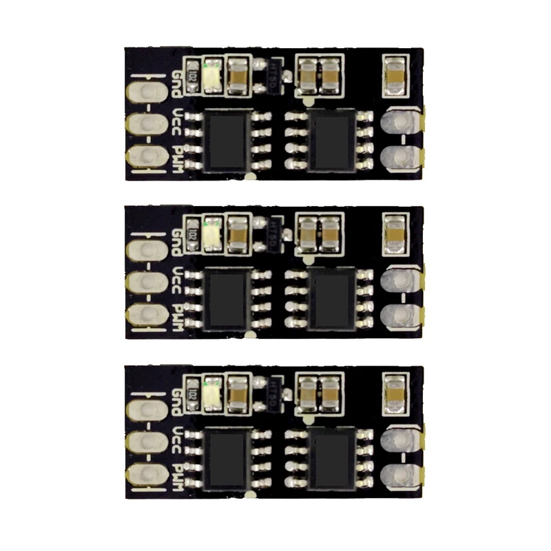 3PCS Brushed ESC Drive Module Board Bidirectional DC Motor Speed Controller 1S-3S Lipo PPM/COM  Parts for RC Boat/Car Model