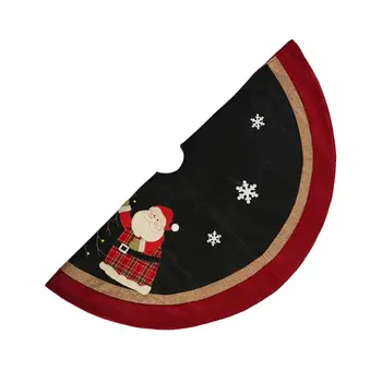 

Christmas Tree Skirt Decor Santa Claus Snowman Base Floor Mat Cover Merry Xmas Decoration Scene Layout Supplies