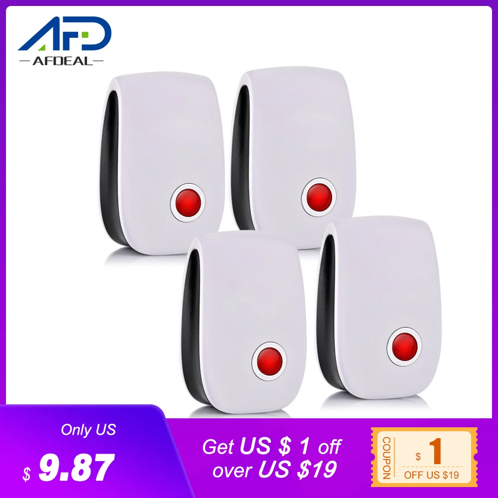 

4pcs/set Electronic Ultrasonic Pest Repeller Mosquito Rejector Mouse Rat Mouse Repellent Anti Insect Mosquito Repeller Killer