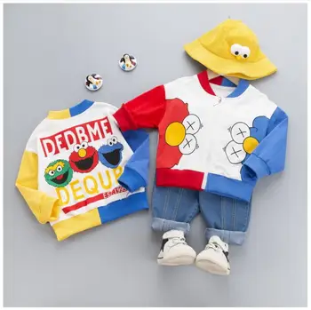 

2020 Spring New Toddler Boys Clothes Suits Baby Infant Clothing Sets Cartoon Coat Pants Kids Children Costume Suits