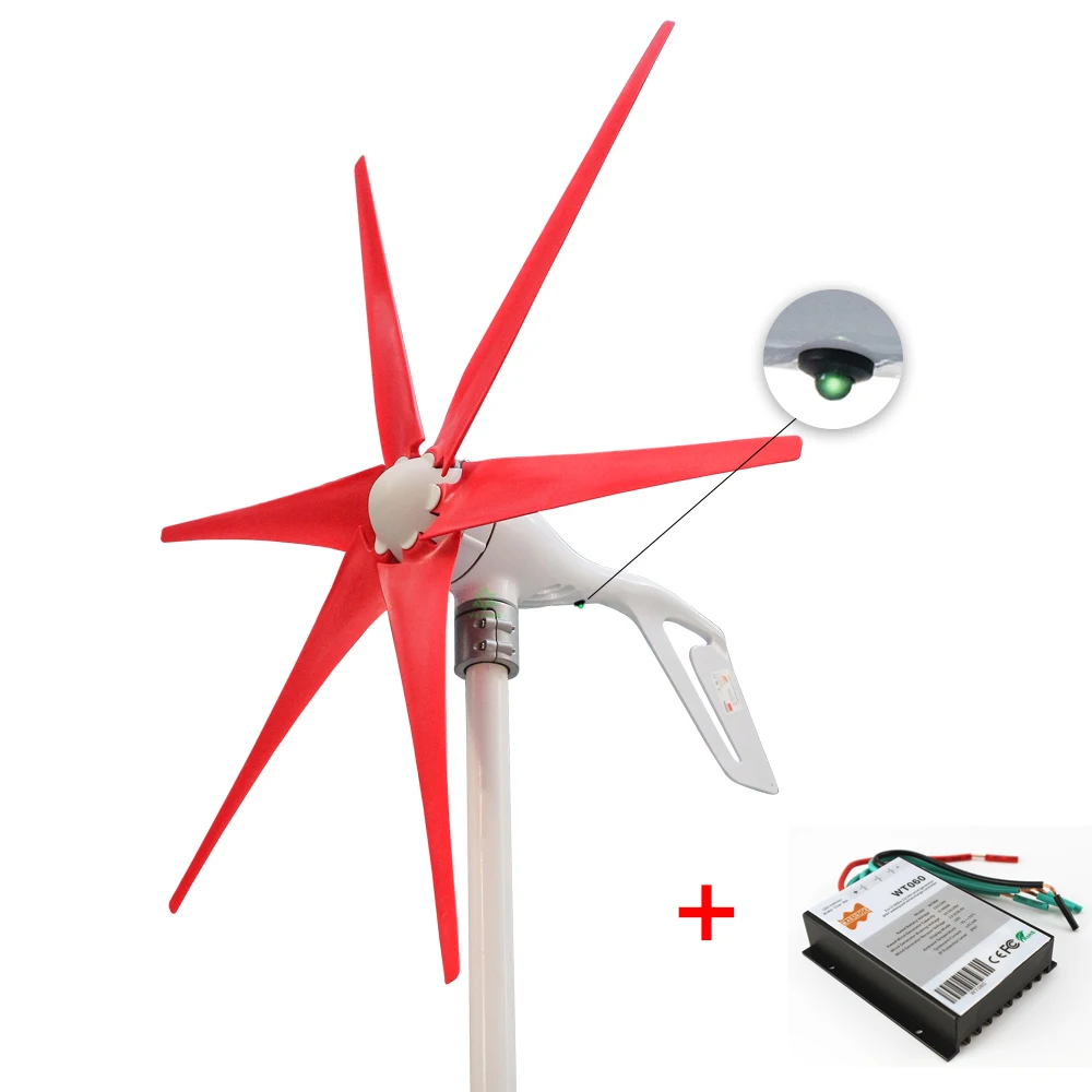 High Quality AC 12V 24V 400W Wind Turbine Generator With Free 600W
