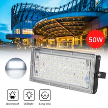 50 Вт Светодиодный прожектор переменного тока 220 в 230 в 240 в наружный прожектор водонепроницаемый IP66 отражатель светодиодный уличный фонарь садовый квадратный ландшафтный свет