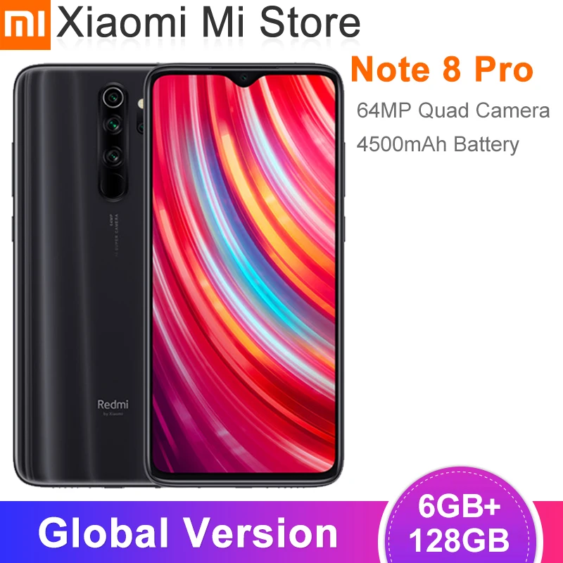 Глобальная версия смартфона Xiaomi Redmi Note 8 Pro 6 ГБ 128 64 мегапиксельная