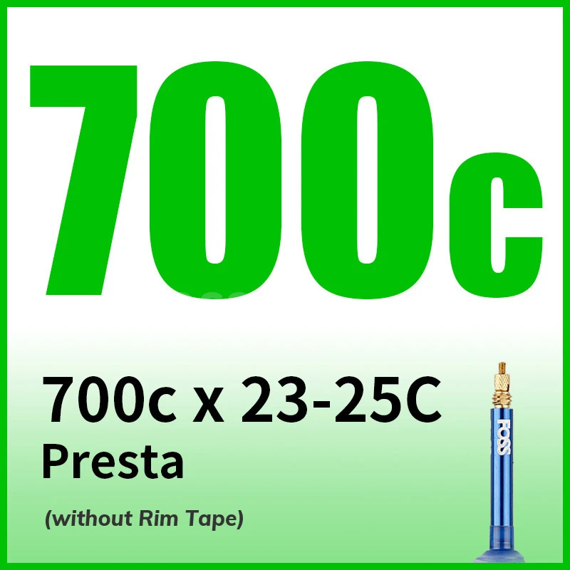 700c x 23-25C FV FOSS велосипедные трубки шины Schrader/Presta 16/20/24/26/27/29/700C дорога MTB велосипед внутренняя труба резиновая велосипедная шина анти прокол шины - Цвет: 700c x 23-25C FV