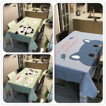 

Waterproof-Table Cloth- Home Decor Cute Tableware For Living Room Kitchen Table Nappe De Table Rectangulaire