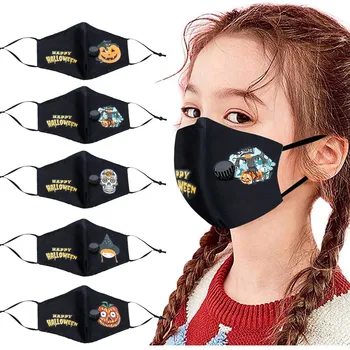 

Kids Mouth Halloween Face Mask Cotton Reusable Washable Protection Cloth Shields Mascarilla Reutilizable Mondkapjes Herbruikbaar