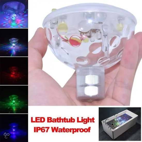 LED Waterproof Kids Bath Party Toys Pool Light in Tub Time Fun Pond Colorful