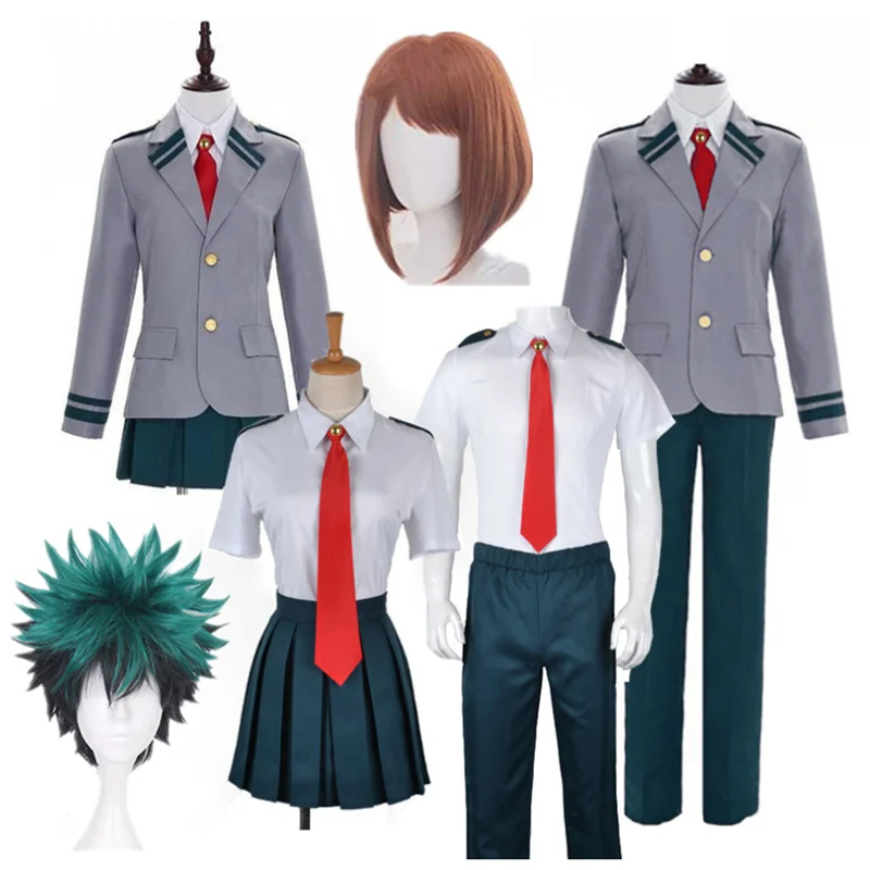 Boku no Hero Academia My Summer and Winiter Uniform Midoriya Izuku Bakugou Katsuki Ochaco Uraraka Cosplay Costume |