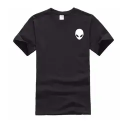 100% algodón Alien Camiseta манга corta Повседневная cuello redondo hombres camiseta negro alta calidad verano suave camiiseta Casu