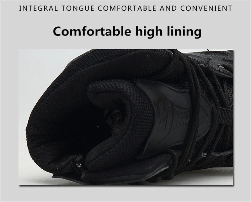 Военная Уличная обувь; высокие тактические ботинки спецназа; нескользящие износостойкие ботинки с амортизатором; мужские ботинки для пешего туризма