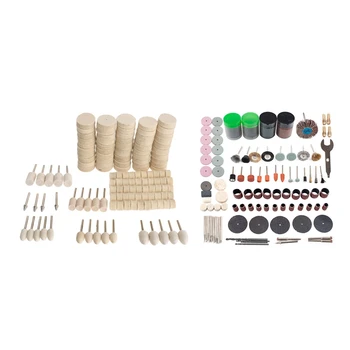 

129Pcs Accessories Polishing Wheel Polishing Tools Wool Felt Metal Surface Buffing Polishing Wheel for Rotary Tool & 161Pcs Mini