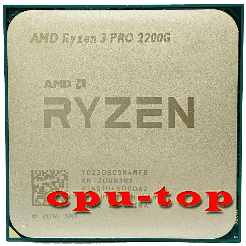 AMD Ryzen 3 Pro 2200g R3 2200G CPU 코어 4 스레드 4 기본 시계, 3.5GHz 패키지 AM4 메모리 ...