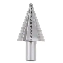 13 Step HSS Spiral Grooved Conical Cone Drill Bit Hole Cutter Tool Triangle Round Shank 5-35mm
