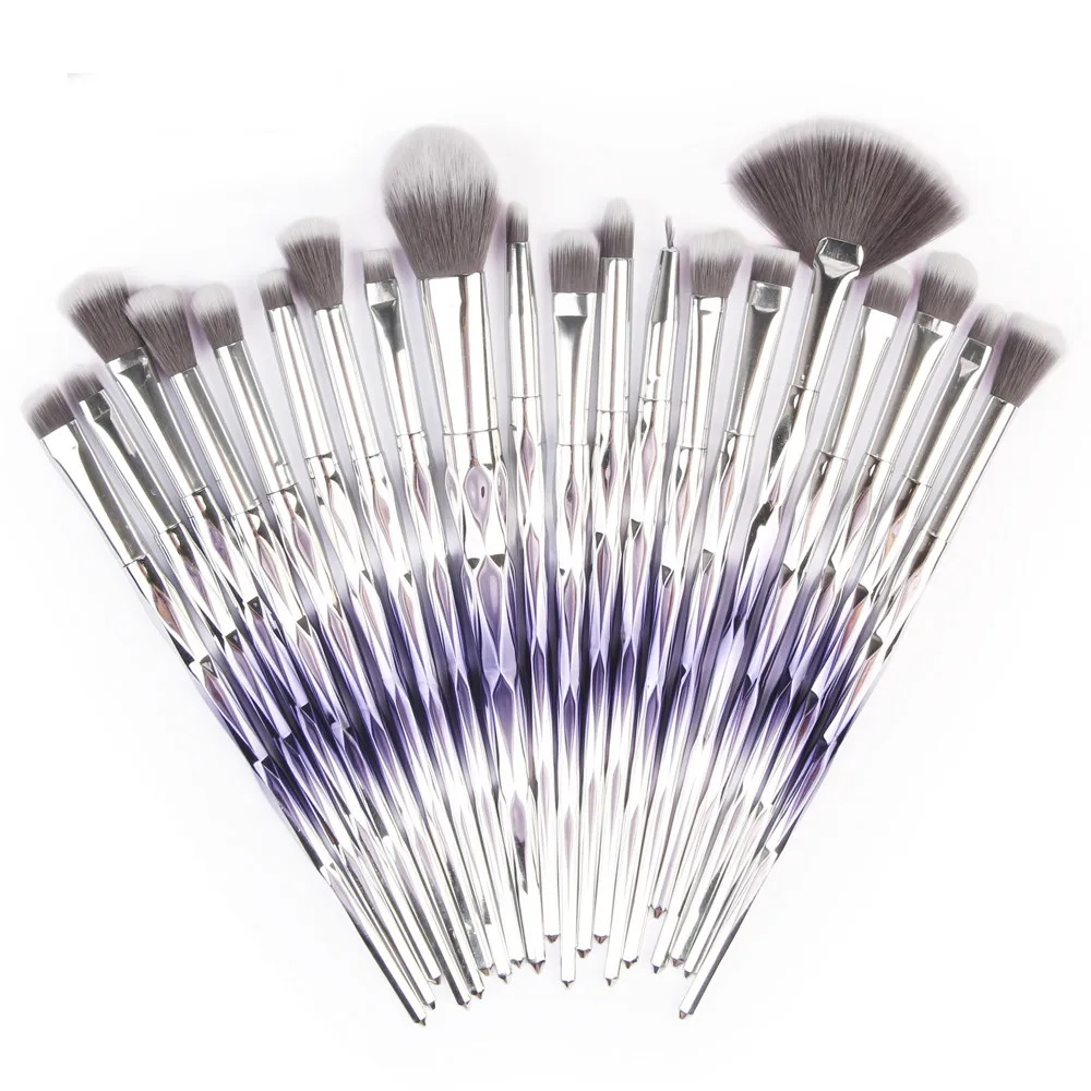 20 Pcs Make Up Brush Pro Foundation Eyebrow Eyeliner Blush Lip Makeup Brushes Blending Cosmetic Brush Kit Pincel Maquiagem