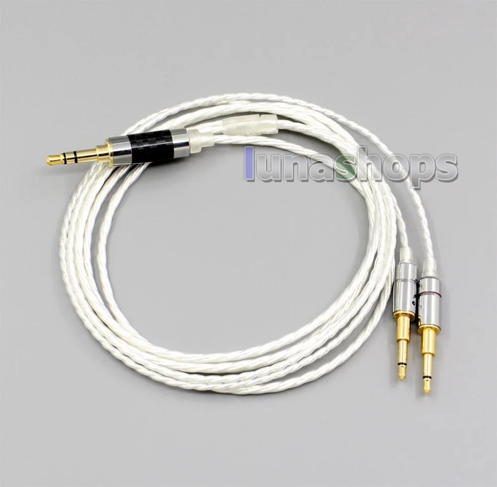 LN006363 XLR Balanced 3 5mm 2 5mm Silver Plated Headphone Cable For Oppo PM 1 PM 2 Planar Magnetic Sonus Faber Pryma