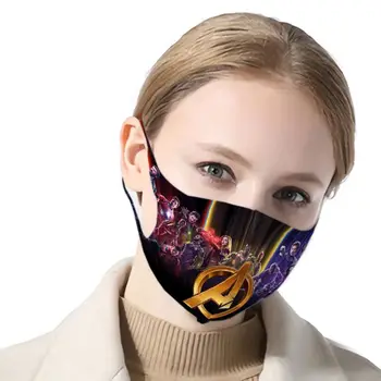 

2020 Mouth Mask 3d Print Marvel Legends Anti Haze Dust Washable Reusable Double Dustproof Winter Comics Marvel Mask Mouth