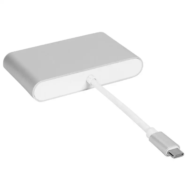 4 в 1 USB TYPE-C концентратор Gigabit Ethernet USB-C к HDMI RJ45 TYPE-C адаптер Многофункциональная док-станция для ноутбука