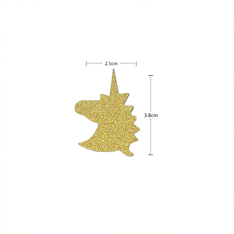 Gold Unicorn Confetti Desktop Baby Shower Party DIY Paper Decoration Hand Throwing Paper Confitii Unicorn Birthday Party ww74 (3)