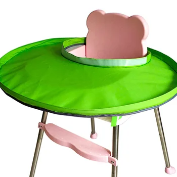 

Home Foldable Dinning Portable Highchair Cover Feeding Saucer Universal Easy Clean Restaurant Durable Bib Baby Waterproof