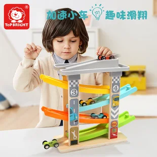TOPBRIGHT мальчик детская деревянная игрушка модель автомобиля скользкая камера трек детский автомобиль Развивающие раннее образование набор