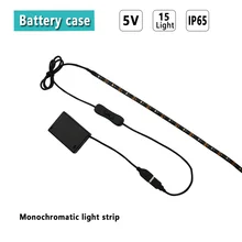 Светодиодный ленточный светильник на батарейках s-одноцветный светодиодный светильник комплект лент с вкл/выкл 3.3фт/1 м SMD 3528 IP65 супер яркая полоса