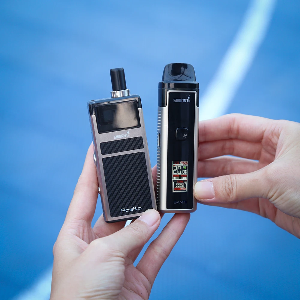 Набор для вейпа Smoant SANTI Pod 1100 мАч 3 5 мл с цветным экраном 0 96 дюйма|Системы