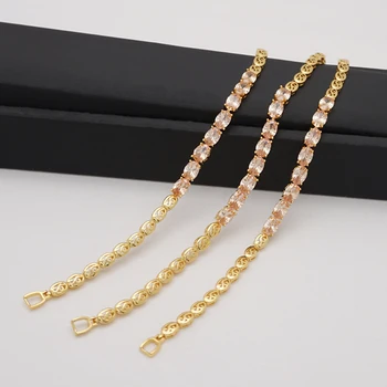 

zirconia stone Beautiful Elegant gold Bracelet Chain Bracelet Bangle For Women Lady Fashion Jewelry