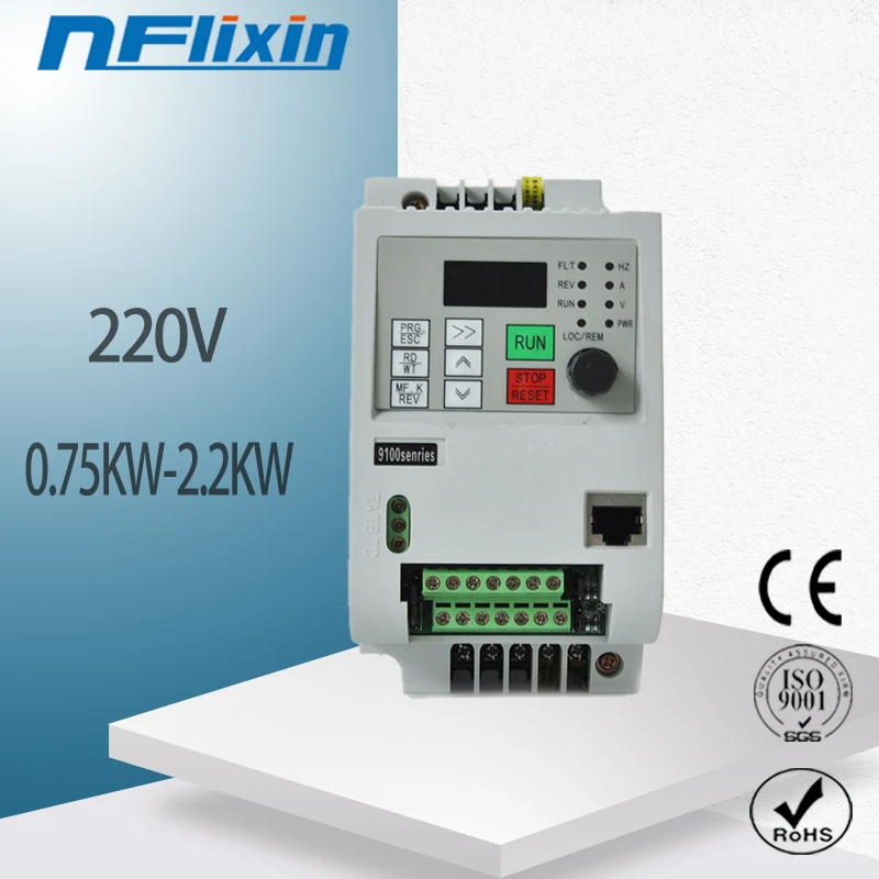 Распродажа! Частотно-регулируемым приводом мини 1.5kw 2.2kw 220V 1-фазный вход