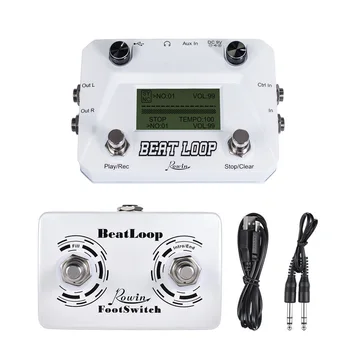 

Rowin LBL-01 Guitar Beat Loop Pedals Drum Looper Machine 40 Drums Rhythm 50min Looper Recording Time One-Man Band