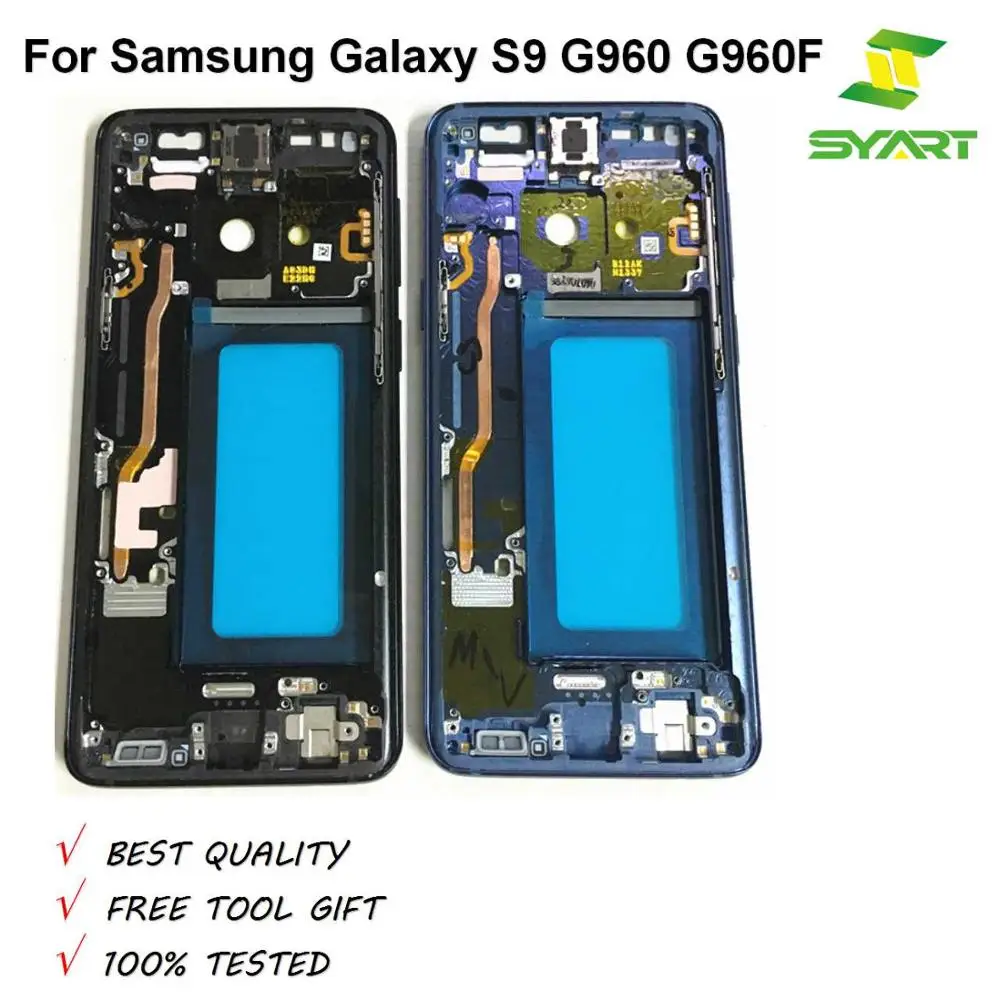 

Midplate Bezel Chassis Housing with Side Button Middle Frame Metal Mid Plate Housing Bezel For Samsung Galaxy S9 G960 G960F