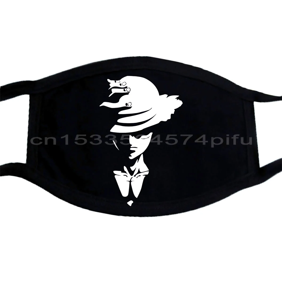 Black Navy Masks Herren One Piece Luffy Ruffy Strohhut Cartoon Mask men Unisex New Fashion | Аксессуары для одежды