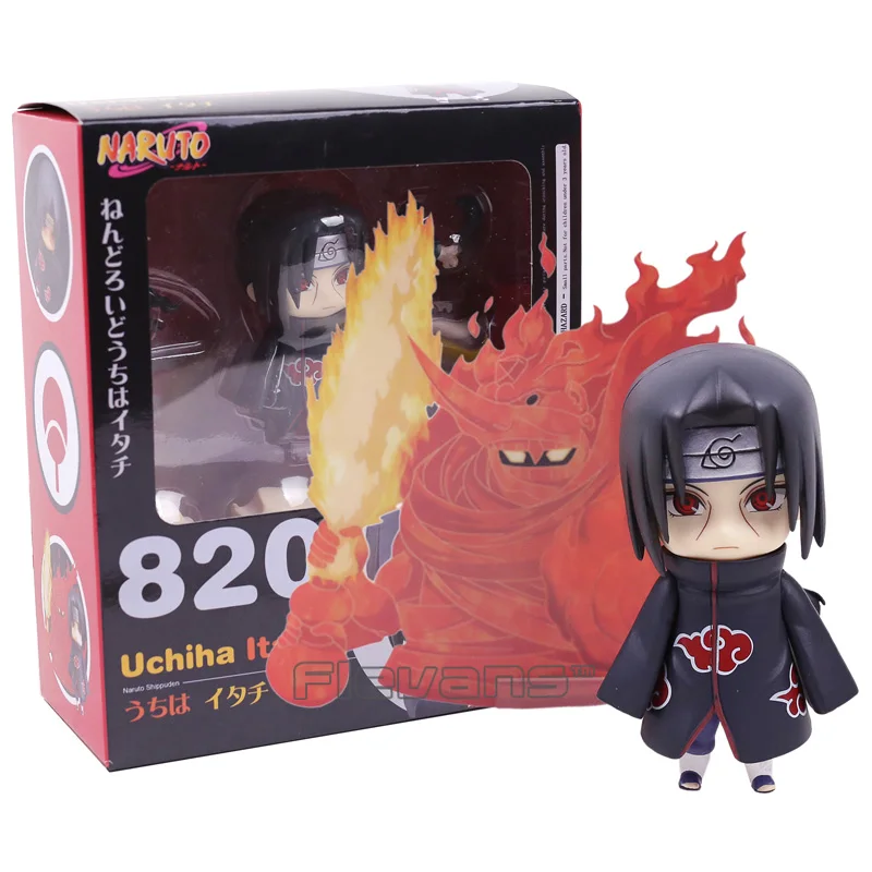 820 box Nendoroid Naruto Shippuden Uchiha Sasuke 707 Uzumaki Наруто 682 хюуга Хината 879 Хатаке Какаши 724 ПВХ фигурка игрушка - Цвет: 820 box