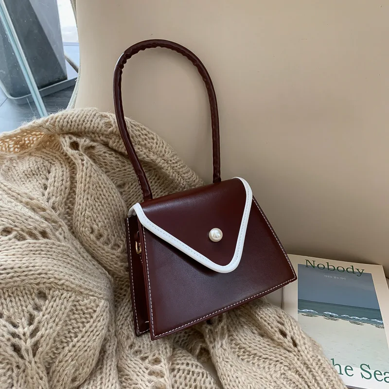 

Solid Color PU Leather Handbags For Women 2019 Shoulder Bag Female Small Elegant Totes Lady Handbag Luxury Women Crossbody Bags