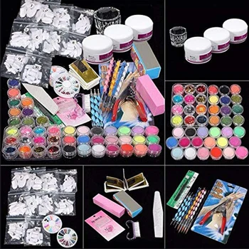 

42 in 1 Nail Art Set Acrylic Nail Powder Glitter Brush Nail Art Tools Kit Set