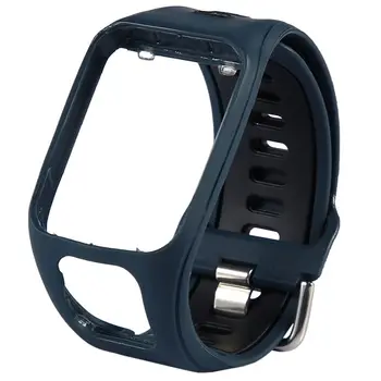 

Replacement Silicone Band Strap for TomTom Runner 2 / 3 Spark/3 Sport GPS Watch Water Resistant Smart Watch Strap Accessories(Ro