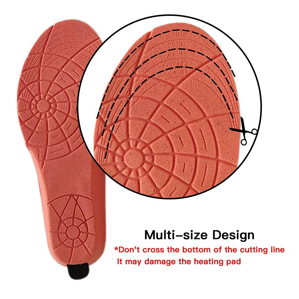 2000 мА тепловая электрическая грелка для ног перезаряжаемая стелька продукт с подогревом стельки для утепления аккумулятора беспроводные стельки для кроссовок