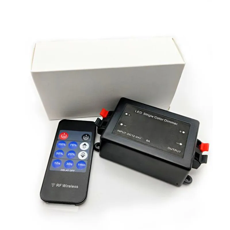 DC12V 24V 8A мини 11key RF беспроводной пульт дистанционного управления Яркость Диммер