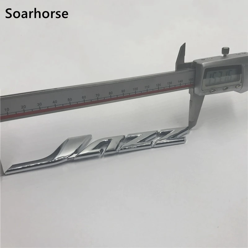  For Honda Jazz Emblem Chrome Sticker Logo Badge Car Rear Gate Deck Nameplate Decal