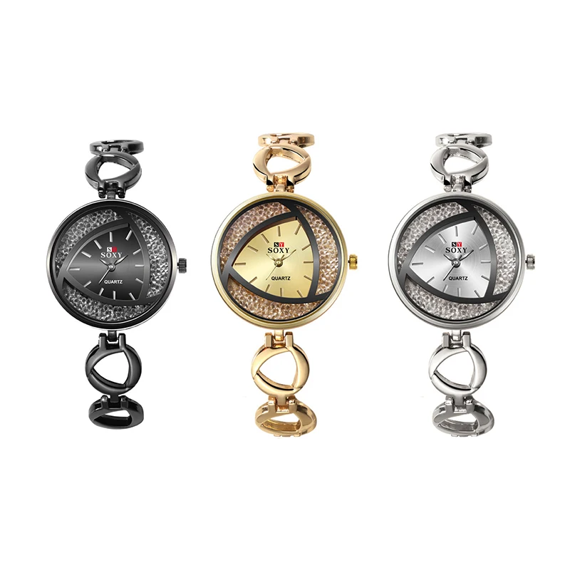 

Women's Watches Fashion Silver Ladies Watch Women Watches Luxury Rhinestone Bracelet Women Wrist Watch Clock Reloj Mujer
