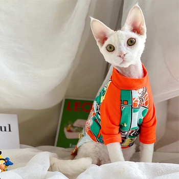 

Cat Clothes For Pet Clothes Hairless Cat Sphinx Cat Clothes Pure Cotton
