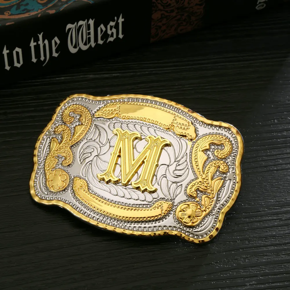 Authentic Merchandise Free Delivery on all items Western Belt Buckle Initial Letters ABCDMRJ to