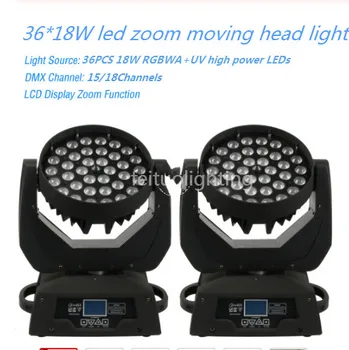 

Zoom moving head 36pcs 18W RGBWA UV LED zoom moving head wash light 36*18w zoom