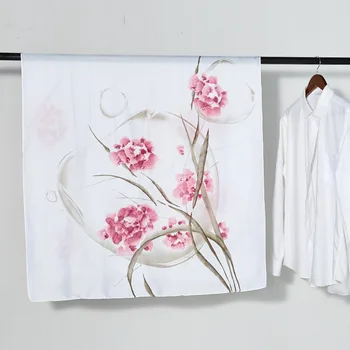 

180*90cm TOP Silk Flower Floral Scarves Women Foulard Square Hijab Scarf Ladies Shawl wrap muffler pareo female hijab