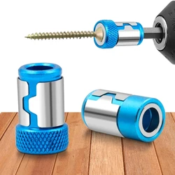 Anneau universel de tournevis en métal 1/4 ", anneau d'embout pour tige de 6.35mm, foret Anti Corrosion, aimant puissant 