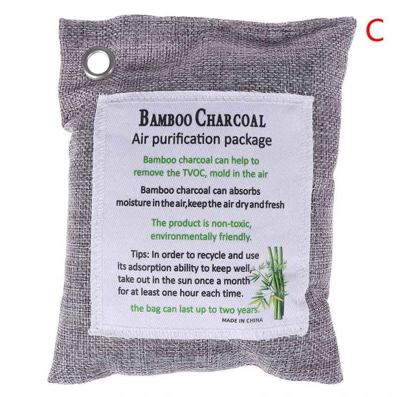 Натуральный Бамбуковый Уголь захватывает мешок натуральный воздух очищающий мешок аромат воздуха очищающий запах устраняющий - Цвет: C